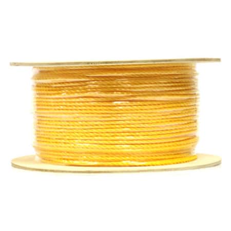 Protectionpro P2416S1000YFR 0.25 in. x 1000 ft. Yellow Hollow Braid Poly Rope PR2671806